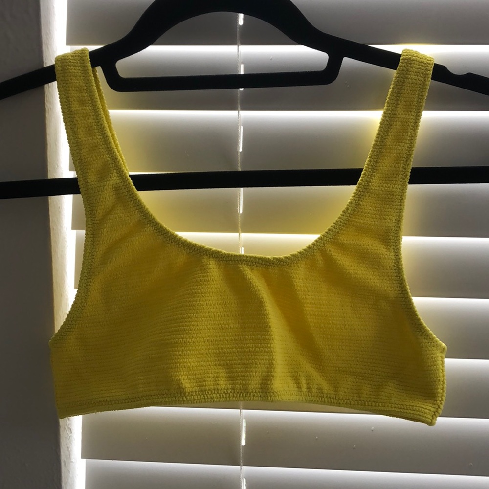Topshop yellow bandeau